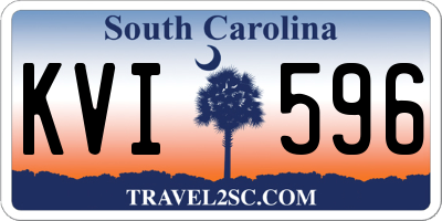 SC license plate KVI596