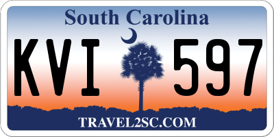 SC license plate KVI597