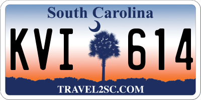 SC license plate KVI614