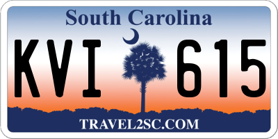 SC license plate KVI615