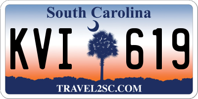 SC license plate KVI619