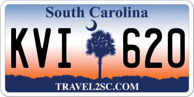 SC license plate KVI620
