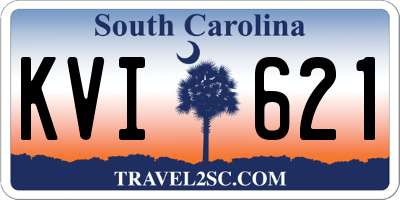 SC license plate KVI621