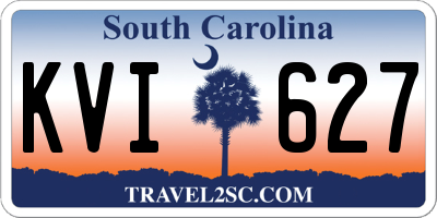 SC license plate KVI627