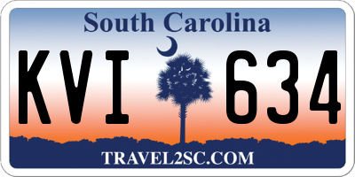SC license plate KVI634