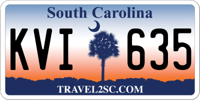 SC license plate KVI635