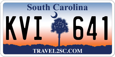 SC license plate KVI641