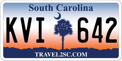SC license plate KVI642