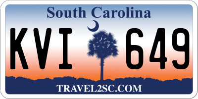 SC license plate KVI649