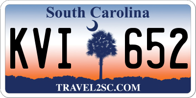 SC license plate KVI652