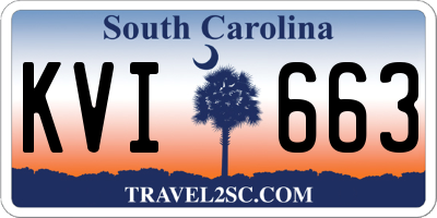 SC license plate KVI663