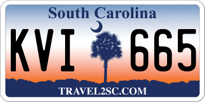 SC license plate KVI665