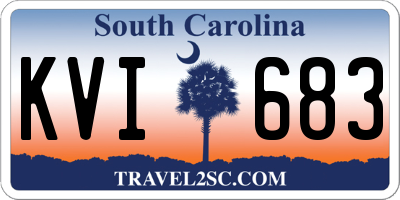 SC license plate KVI683