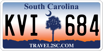 SC license plate KVI684