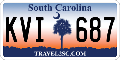 SC license plate KVI687