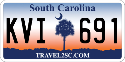 SC license plate KVI691