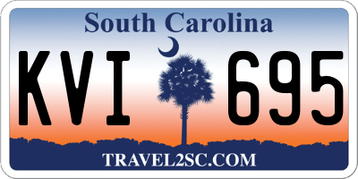 SC license plate KVI695