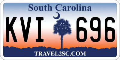 SC license plate KVI696