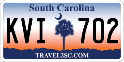 SC license plate KVI702