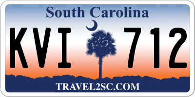 SC license plate KVI712