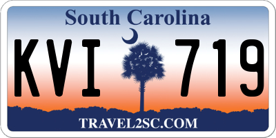 SC license plate KVI719