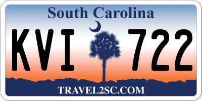SC license plate KVI722