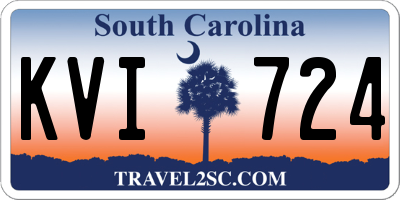SC license plate KVI724