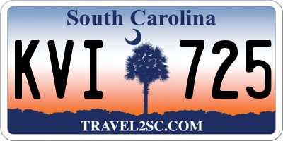 SC license plate KVI725