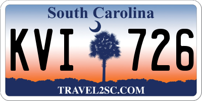 SC license plate KVI726