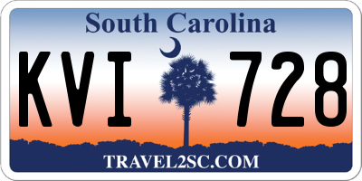 SC license plate KVI728