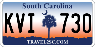 SC license plate KVI730
