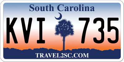 SC license plate KVI735