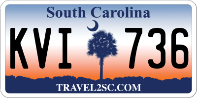 SC license plate KVI736