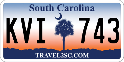 SC license plate KVI743
