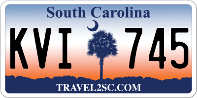 SC license plate KVI745