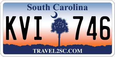 SC license plate KVI746