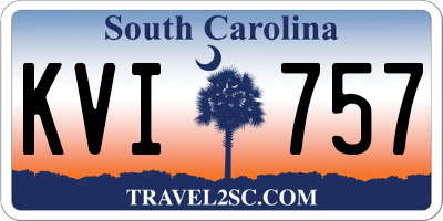 SC license plate KVI757