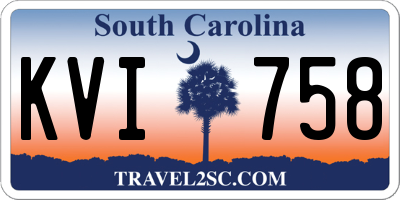 SC license plate KVI758