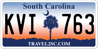 SC license plate KVI763