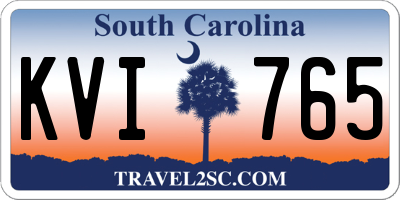 SC license plate KVI765