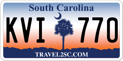 SC license plate KVI770