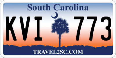 SC license plate KVI773