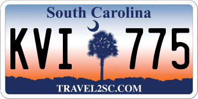 SC license plate KVI775