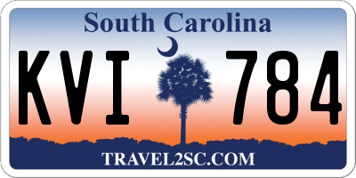 SC license plate KVI784