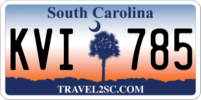 SC license plate KVI785