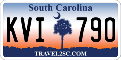 SC license plate KVI790