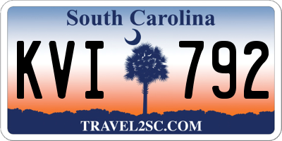 SC license plate KVI792