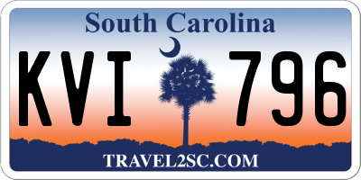 SC license plate KVI796