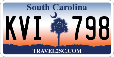 SC license plate KVI798