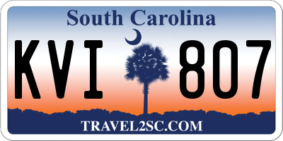 SC license plate KVI807
